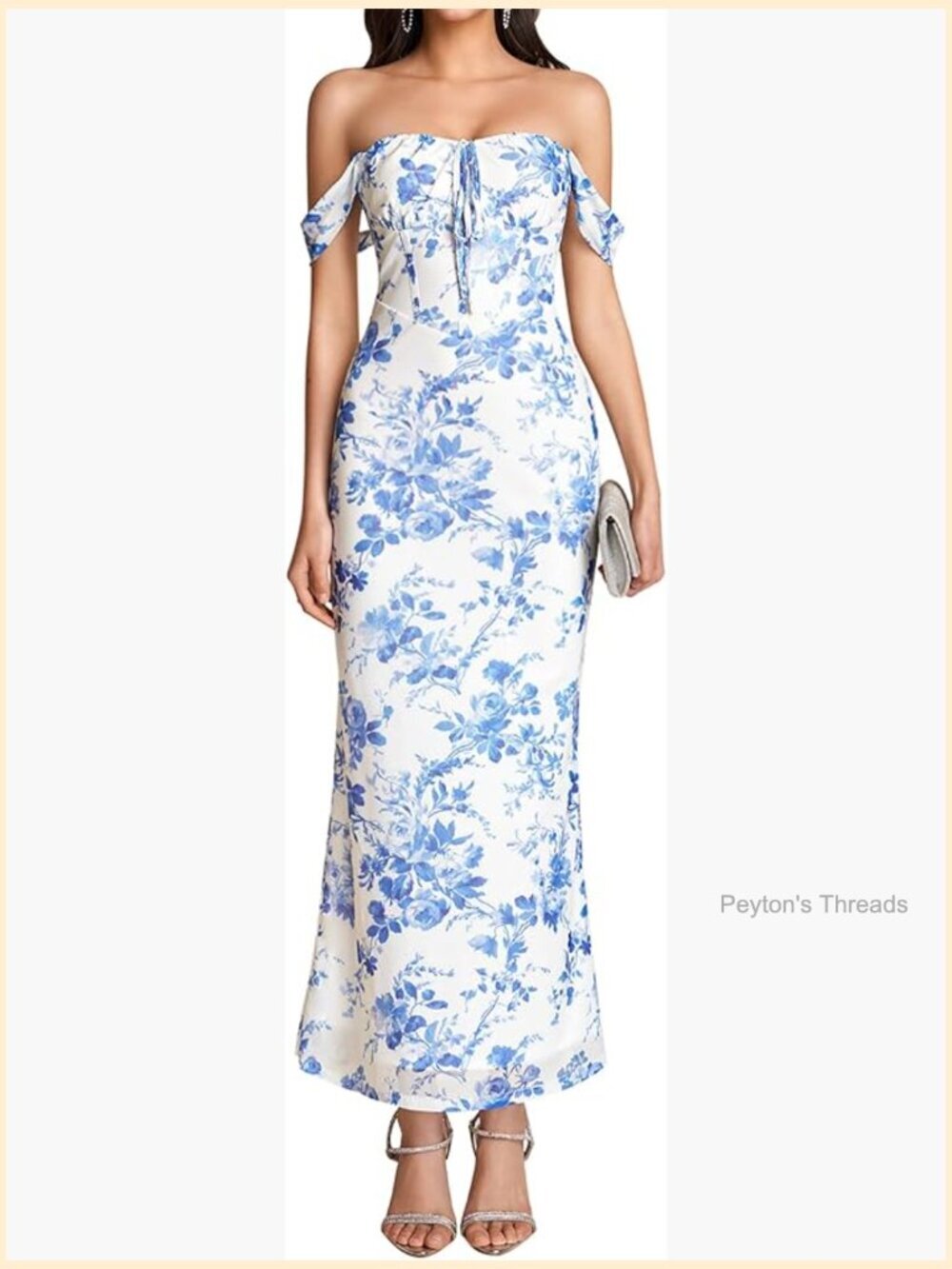 Off Shoulder Corset Maxi Dress Bodycon Lace Up Long Formal Cocktail Wedding